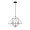 Z-Lite Geo 5 Light Chandelier, Matte Black 918-18MB-CH - alternate 1